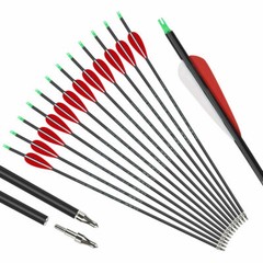 40Lbs Archery Hunting Takedown Recurve Bow & 12Pcs Arrow Set Right Hand Longbows