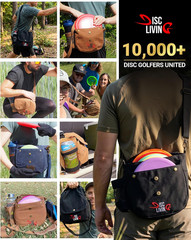 Disc Golf Bag | Frisbee Golf Bag | Easy to Carry | Lightweight Fits up to 10 Dis