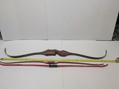 Traditional Takedown Recurve Bow lot 50in 20lb Wooden Riser Extra Limbs Vintage