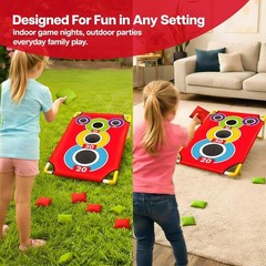 Arcade Style Cornhole Set with 21+ Games Portable Yard Games for Kids & Adults