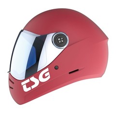 TSG Pass 2.0 Full Face Helmet , Downhill Skateboarding, L (58-60 cm), Gentle Red