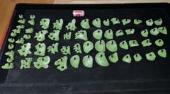 So Ill Climbing Hold Spray Wall Set Bright Green 60 Pieces Fungus, Smooth, Pipes