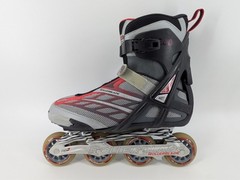 Astro 50 Rollerblades Mens sz 12 Bio Dynamic Red Grey Black