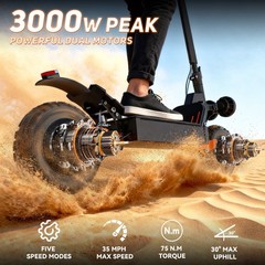 Electric Scooter for Adult 3000W Dual Motor 35MPH 70Miles Folding Fast Escooter