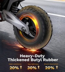 100/65-6.5 Heavy Duty Inner Tube, 11 Inch Scooter Tube, for 90/65-6.5 80/65-6…