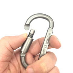 4-6Pcs Aluminum Alloy Carabiner Set Keychain Clip Hook for Camping Outdoor EDC