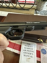 Webley Tempest Centennial .177 Air Pistol Ltd Ed #753/2000 w/ Case COA Manual