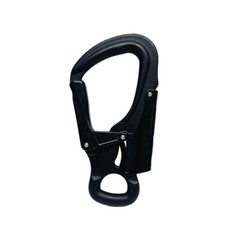 32KN Aluminum Snap Hook Carabiner, Lightweight High Strength Rappelling Gear 4PC