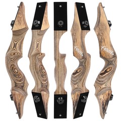 60″ Recurve Bow Arrows Set 20-60lbs Limbs Wood Takedown Archery Hunting Shooting