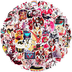 50Pcs Hazbin Cartoon Hotel Stickers Mixed Pack,Cartoon Characters Stickers Movi