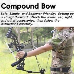 Hunting Bowfishing Arrow Set 20-70lbs 24-30 Inch Draw Length Left/Right Hand