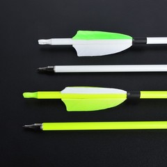 12X 30″ Archery Carbon Arrows Turkey Feather SP500 Recurve Bow Shooting Hunting