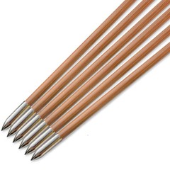 12X 33″ Archery Bamboo Arrows 5″ Feather Traditional Longbow Recurve Bow Hunting