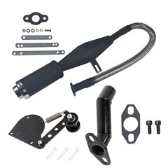 Flexible Exhaust Muffler Pipe Kit For 49cc 60cc 66cc 80cc 100cc 2 Stroke Engine