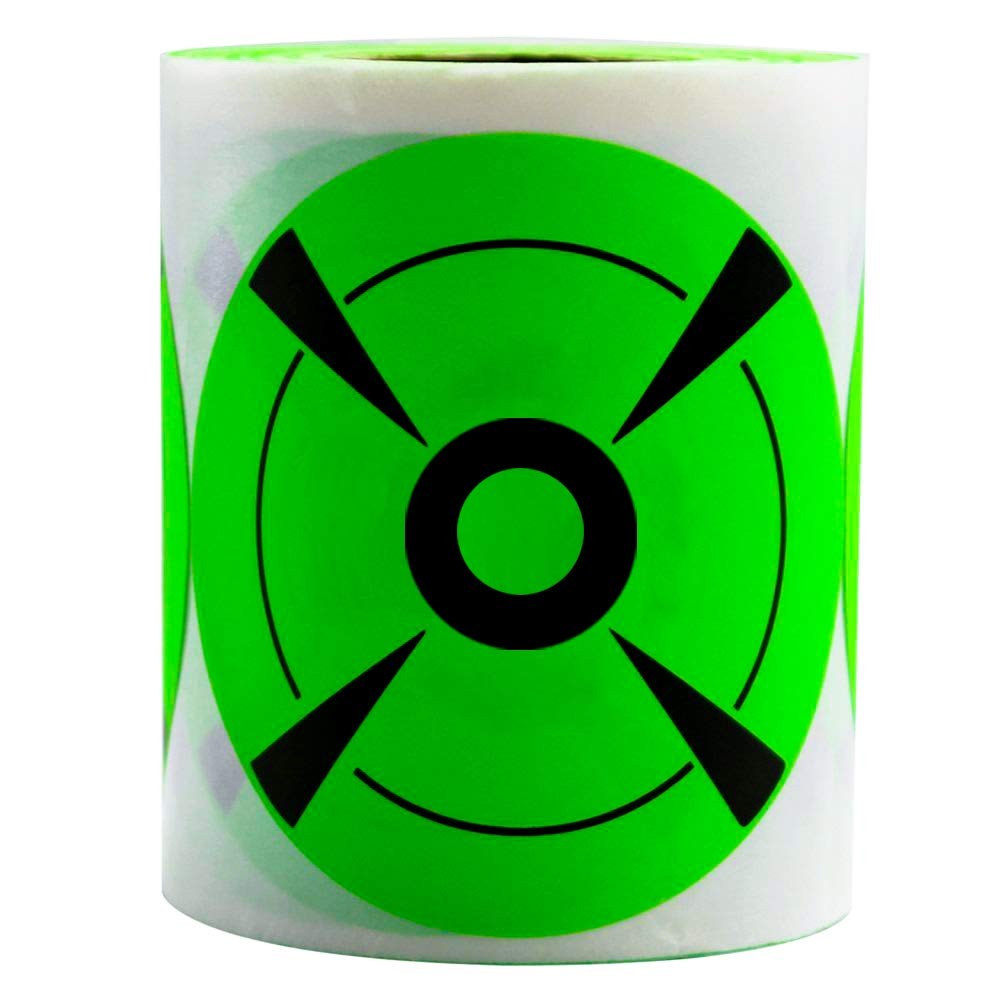 Target Stickers Self Adhesive Targets for Shooting 3″, green