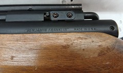 VINTAGE BENJAMIN FRANKLIN MODEL 3120 .22 CALIBER MULTI-PUMP PNEUMATIC AIR RIFLE