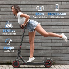 LADPED LP07 Electric Scooter for Adults & Teens, Folding 350W 8.5» EScooter APP