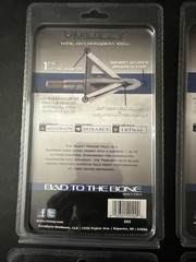 Muzzy Trocar Crossbow 100gr 3-Blade Fixed Broadheads Hunting Archery- 4 Pack NEW