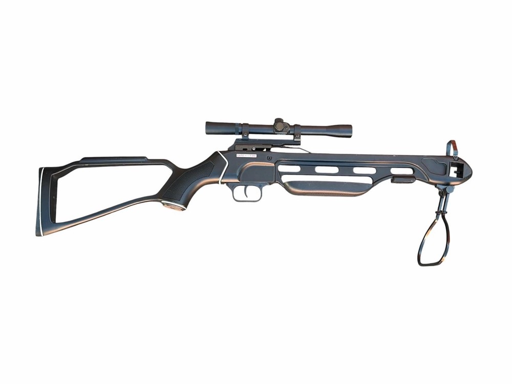 Crossbow Rifle Style Archery Bow w/ Scope Binocular & String Untested AS-IS