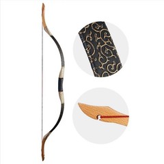 Traditional Recurve Bow 30-50lb Handmade Horse Bow Archery Mongolian Bow Hunting