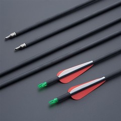 60″ Archery Folding Bow 40/60lbs Longbow Portable Outdoor Hunting Carbon Arrows