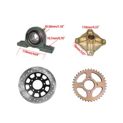 44in Rear Live Axle Wheel Hub Complete Kit For Go Kart Golf Cart ATV Buggy Quad