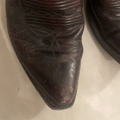 DAN POST WESTERN BOOTS LEATHER BLACK brown SZ 7 D