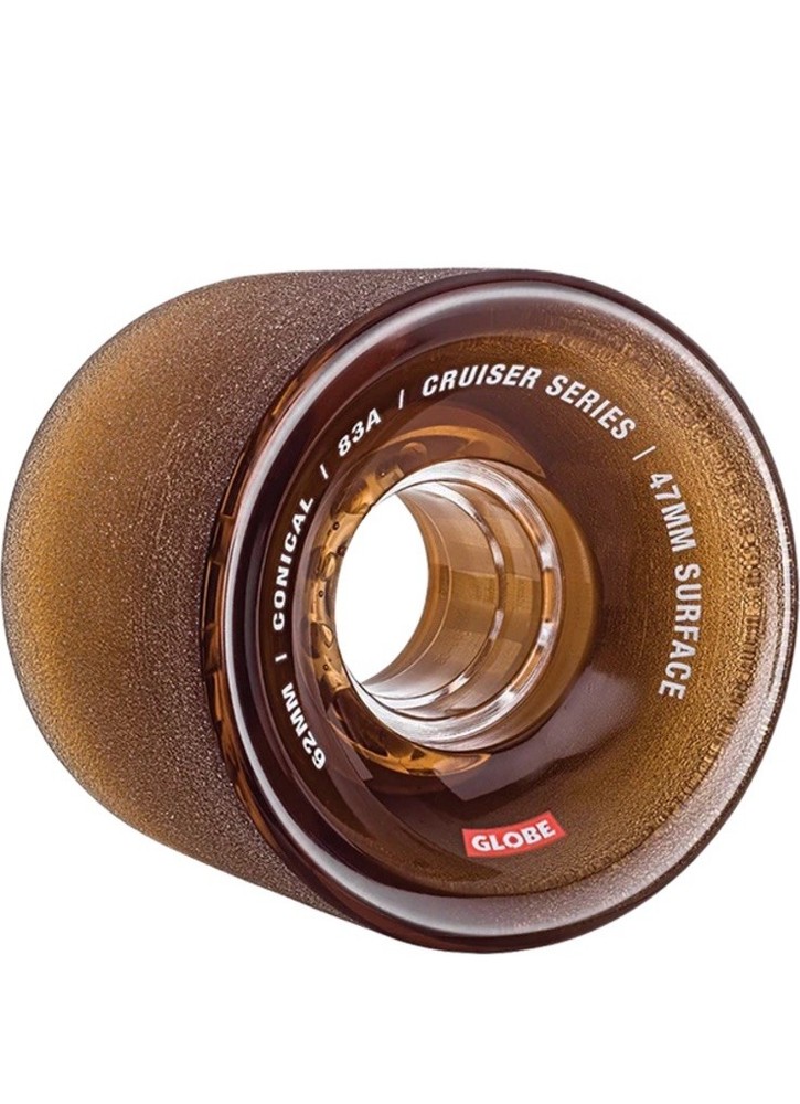 Globe Cruiser Series 62mm Longboard Wheels Conical 83A 47mm Surface Urethane NEW