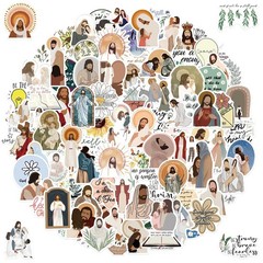 100Pcs Christian Stickers for Water Bottles, Jesus Bible Verse Stickers