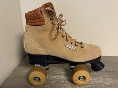 Vintage Free Former Roller Skates Brown Suede Men’s Size 6 Women’s 8