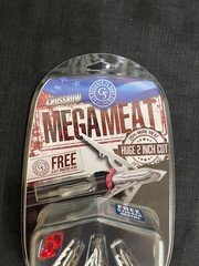 G5 Megameat Crossbow 125 Grain 2″ Expandable Broadhead 3 Pack