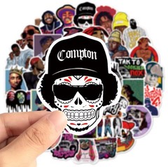 25 Piece Mix Lot 2” West Coast Rap Hip-Hop Stickers, Waterproof *FREE SHIPPING*