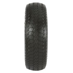Klutch Flat-Free Utility Tire Assembly, 4.10/3.50-4, Sawtooth Tread, 2-Pack