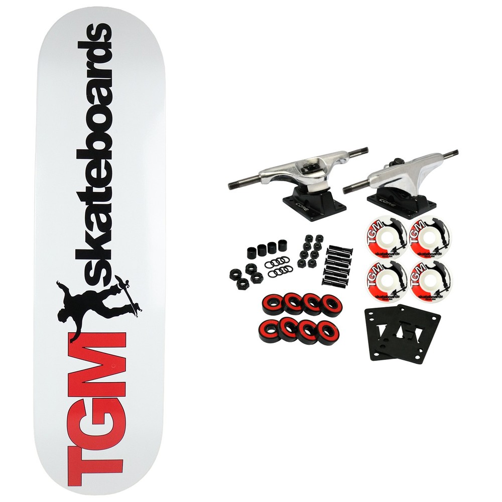 TGM Skateboards Logo Canadian Maple Skateboard Complete – Choose Size/Color
