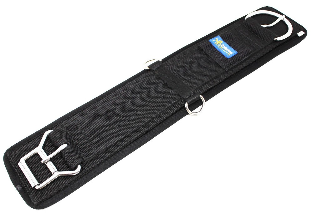 Professional Equine Horse Western Riding Girth Black Neoprene No Slip Cinch 9791