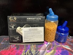 Airsoft Gun Pistol Zinc Alloy Shell G.9 No.6233 G9- Metal Pistol Ships
