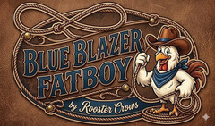 BONUS: RED ROLLY w/ Blue Blazer Fatboy Ropes, Heel Bands, Original Cowboy Toy