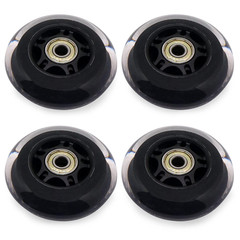 Skate Wheels With Bearings 3 Inch Roller Blade 76mm Outdoor and Indoor Clear Wh