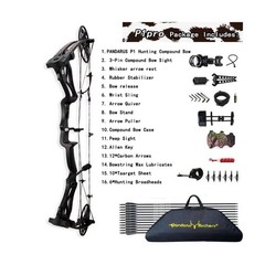 Compound Bow Set – 0-70Lbs Draw, 23.5″-31″ Draw Length, Limbs Made in USA