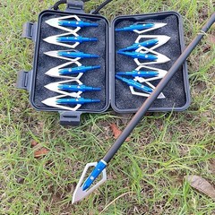Hunting Arrowheads 100 Grain Broadheads Arrow Heads Tips for Shooting Outdoor