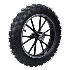 Rim tube tire Black rear wheel 2.50-10 tyre+hub 49-50cc Dirt Bike Gas Dirt Bi…