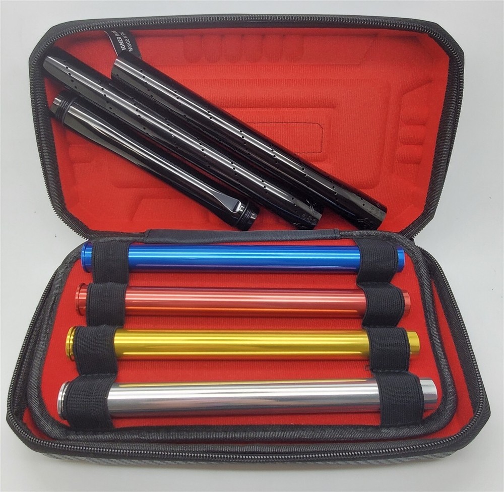 Inception Designs Paintball PWR Barrel Kit Inserts and Carry Case Polished Black