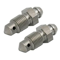 M10x1.0 Metric Brake Bleed Nipple Screw Bleeder Fitting M10x1.0 (2 Pack)