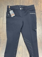 Schockemöhle Sports Loretta KG Women’s Full Grip Riding Breeches Navy Size 38