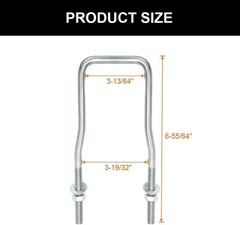 Trailer Spare Tire Mount Bracket Ubolt Tire Carrier Holder Fit For Side Mount 4
