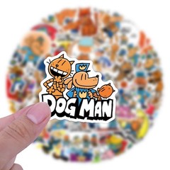 Mix 10/50 PCs Dog Man Cartoon Luggage Laptop Car Sticker -No Duplicate
