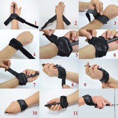 Archery Caliper Release Aid Trigger Wrist Strap Compound Bow Hunting 1PCS Black