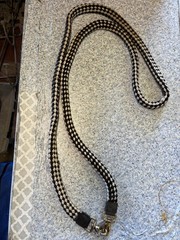Barrel Reins – Black And White Checkers