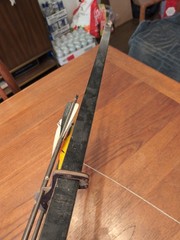 Rare Crestwood Recurve Bow 56 in 55lb Draw Wood With Quiver And Arrows