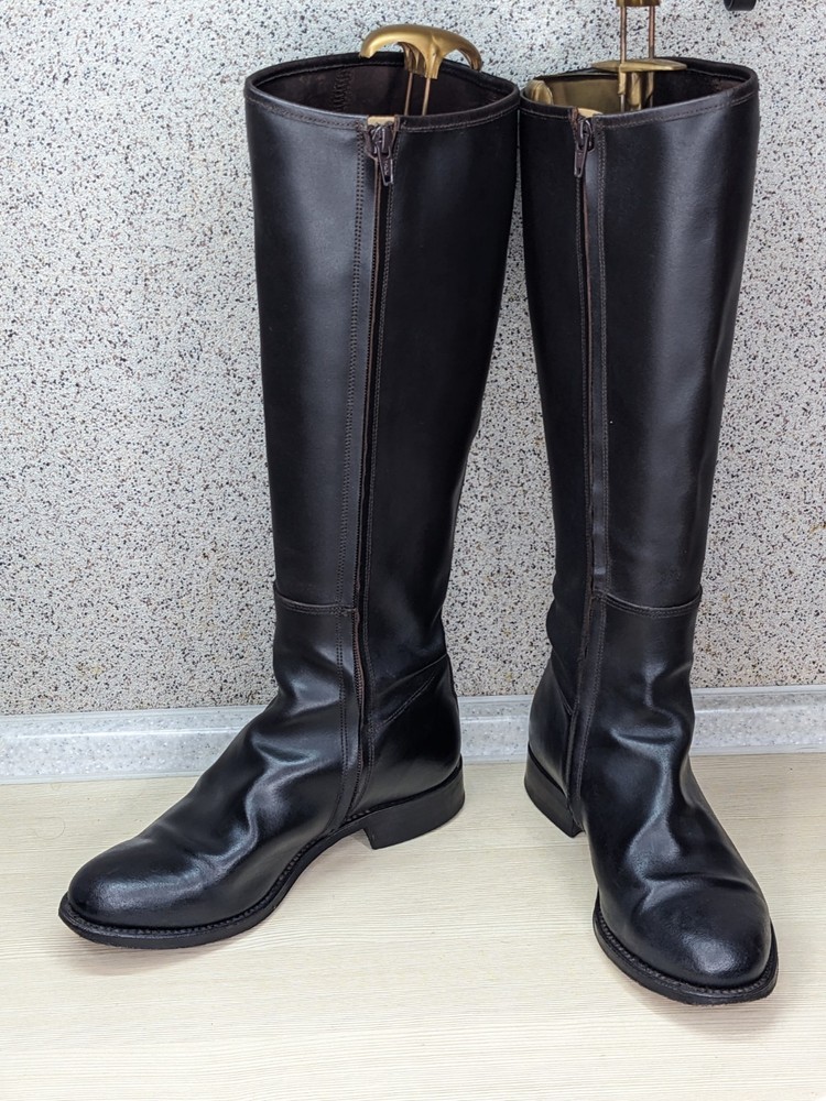 Valverde del Camino Spanish Riding Boots Brown leather leather sole 39 UK 6